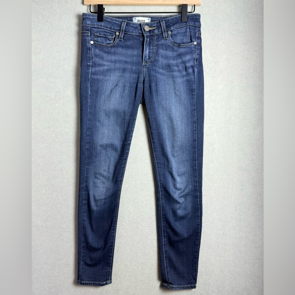 Paige Women’s Verdugo Ankle Low Rise Denim Skinny Jeans size 25 Medium Wash